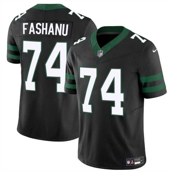 Men & Women & Youth New York Jets #74 Olu Fashanu Black 2024 F.U.S.E Vapor Untouchable Limited Stitched Jersey